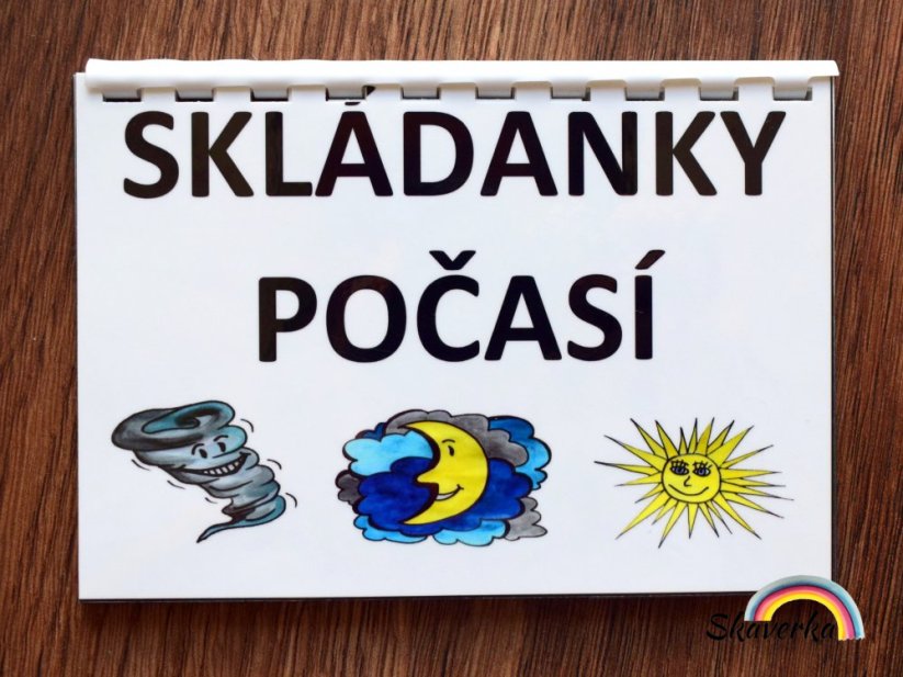 Skládanková kniha - Počasí - Varianta: PDF