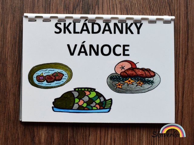 Skládanková kniha - Vánoce