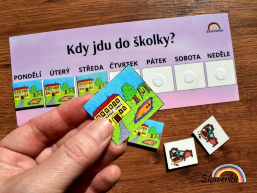 Kdy jdu do školky - růžová barva - Varianta: PDF