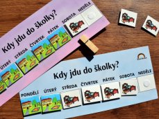 Kdy jdu do školky – modrá barva