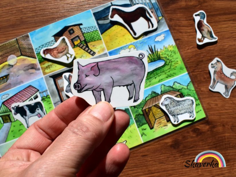 Kdo kde žije – Zvířata na farmě - Varianta: PDF