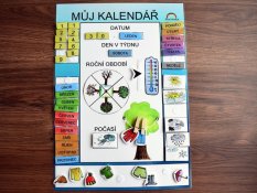 Můj první kalendář – modrá barva