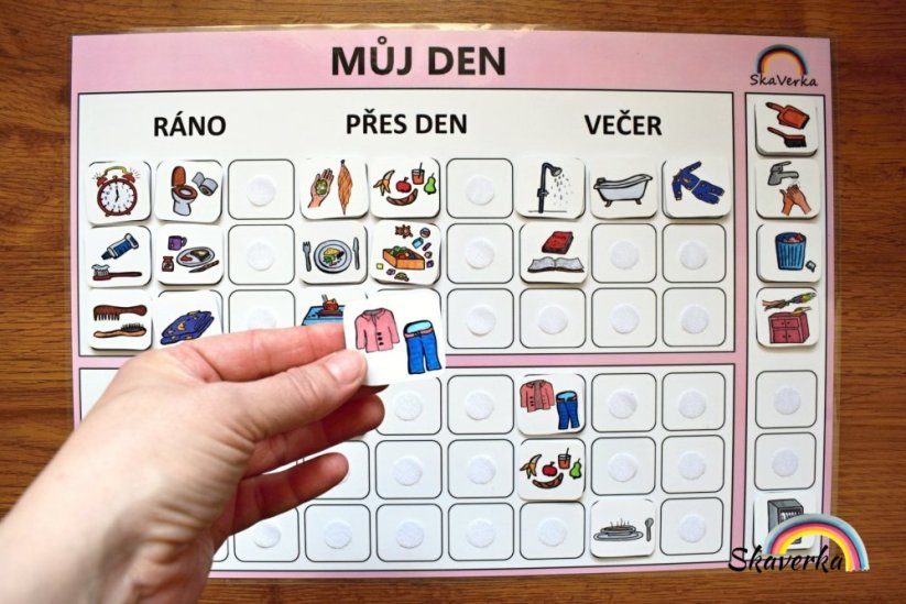 Plánovač – Můj den, růžová barva