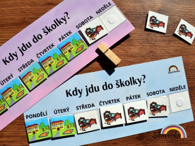 Kdy jdu do školky - růžová barva - Varianta: PDF