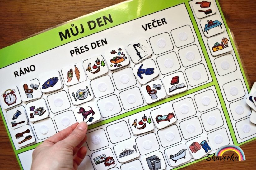 Plánovač – Můj den, zelená barva
