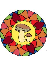 Vitrážové omalovánky – Podzim