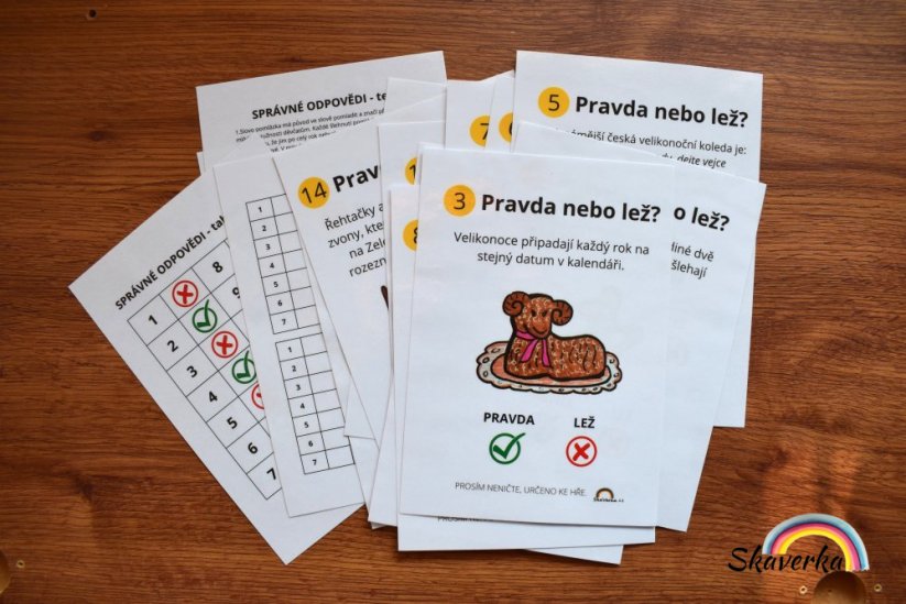 Velikonoční stezka - Pravda nebo lež? - Varianta: PDF