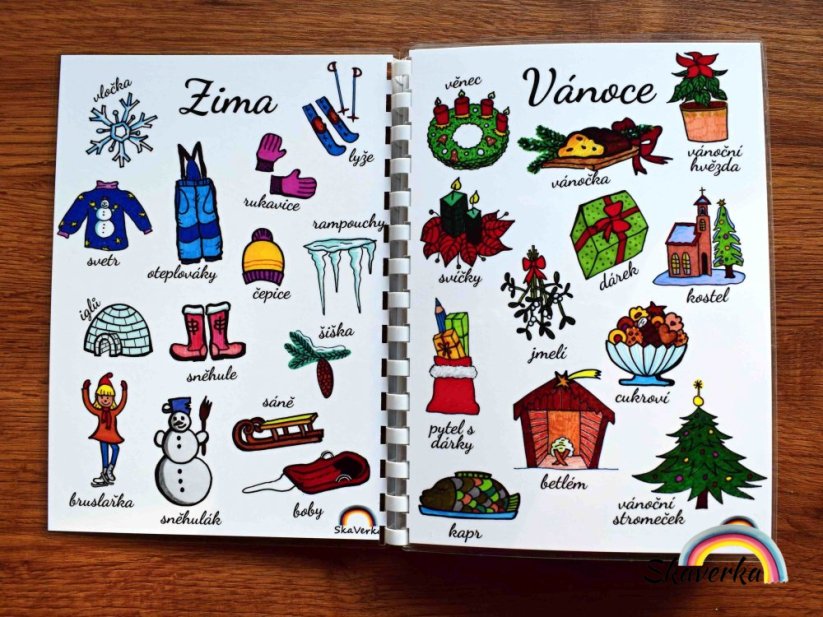 Kniha plná aktivit – Zima a Vánoce - Varianta: PDF