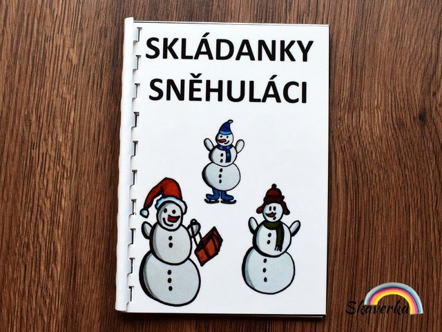 Skládanková kniha - Sněhuláci