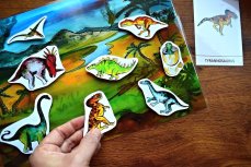 Interaktivní obrázek – Dinosauři v krajině