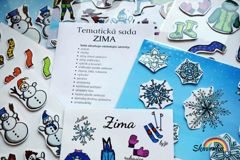 Zima – sada 15 aktivit - Varianta: PDF