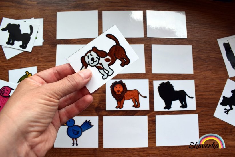 Pexeso: Zvířátka a jejich stíny