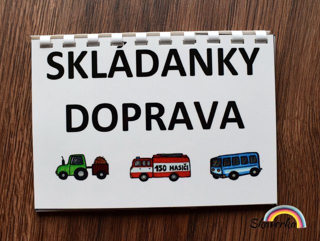 Skládanková kniha - Doprava - Varianta: PDF