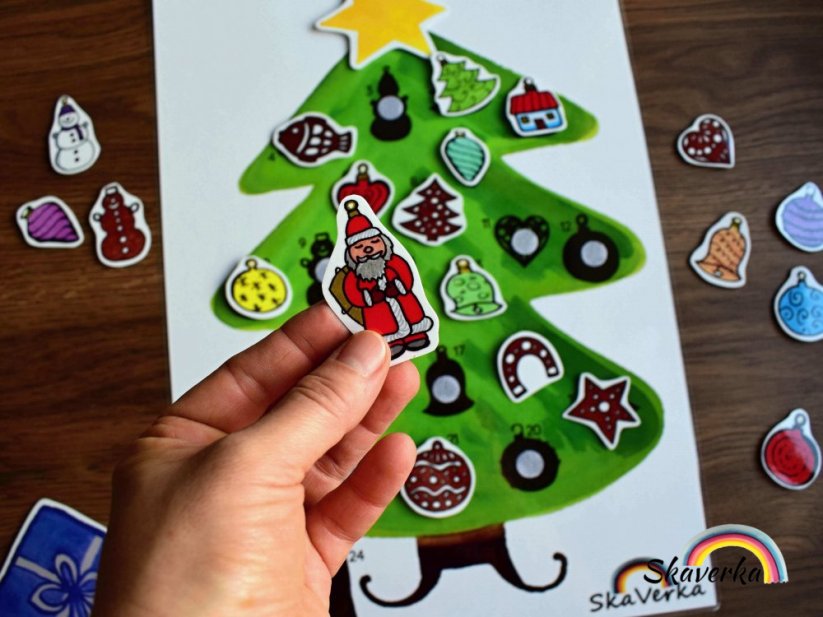 Adventní kalendář - Vánoční strom (pdf)