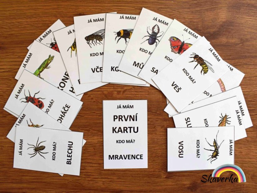 Hra Já mám, kdo má? – Hmyz - Varianta: PDF