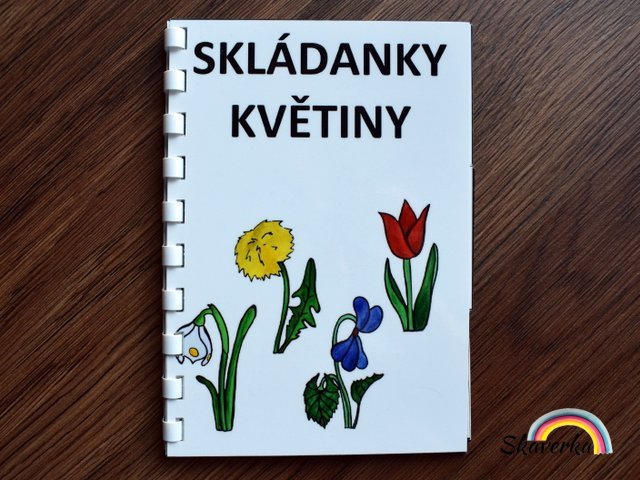 Skládanková kniha - Květiny