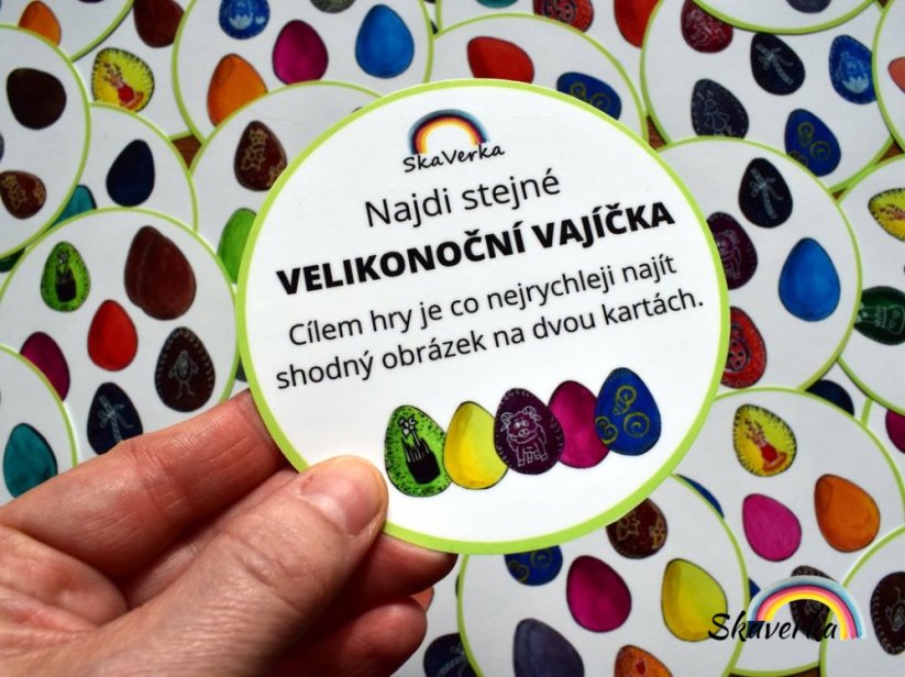 Najdi stejné! - Velikonoční vajíčka - Varianta: Zhotovené