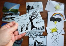 Počasí – párovací karty