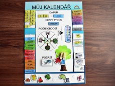 Můj první kalendář – modrá barva