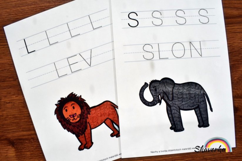 Obtáhni písmena - malá i velká abeceda - Varianta: PDF