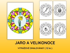 Vitrážové omalovánky – Jaro a Velikonoce