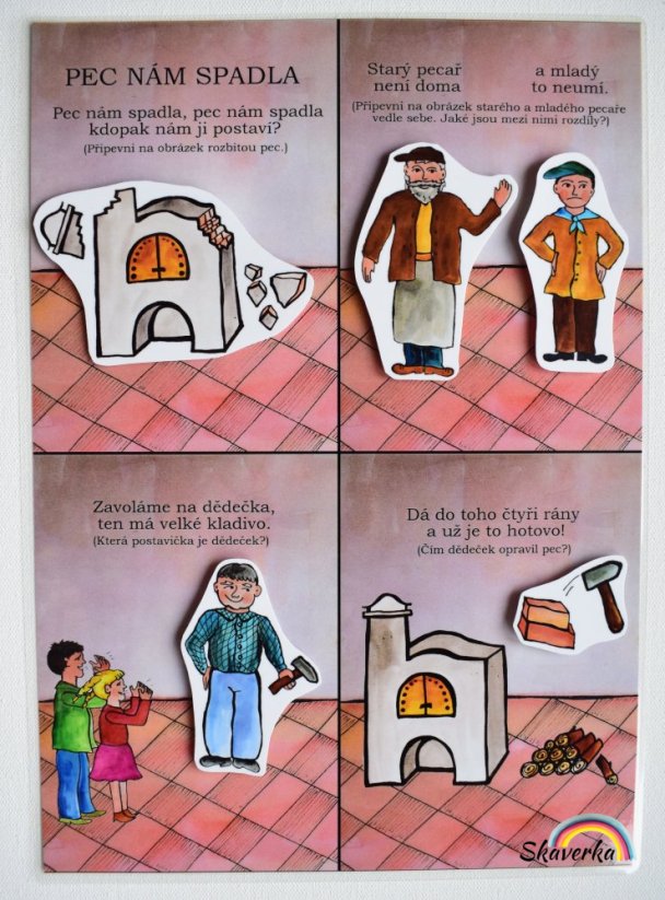 Říkadlo Pec nám spadla – verze Dědeček
