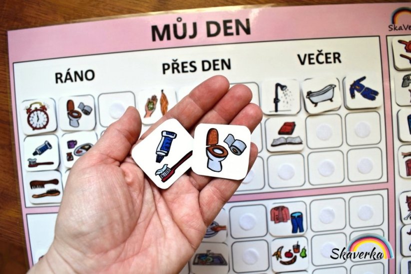 Plánovač – Můj den, růžová barva
