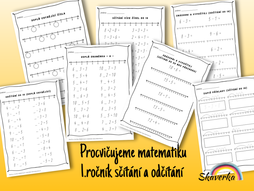 Procvičujeme matematiku 1.třída - Varianta: PDF