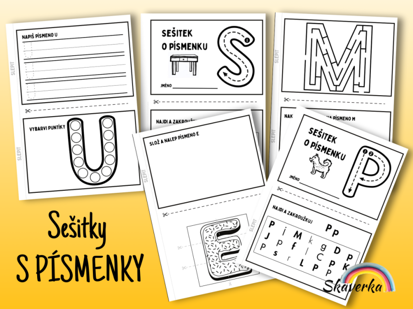 Sešitky s písmenky - Varianta: PDF