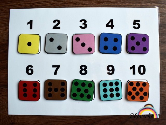 Počítání do 10 – Kostky