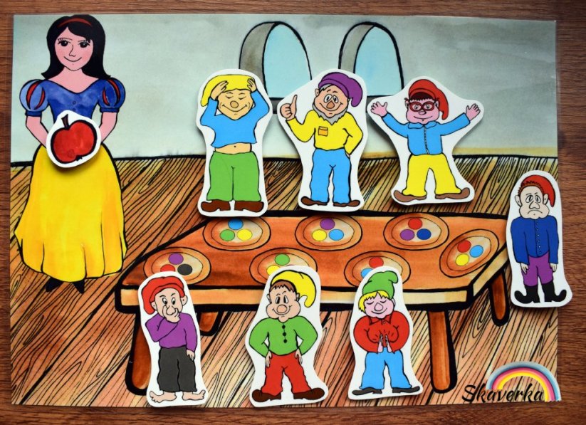 Sněhurka a sedm trpaslíků – kdo kam patří?