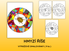 Vitrážové omalovánky – Hmyz