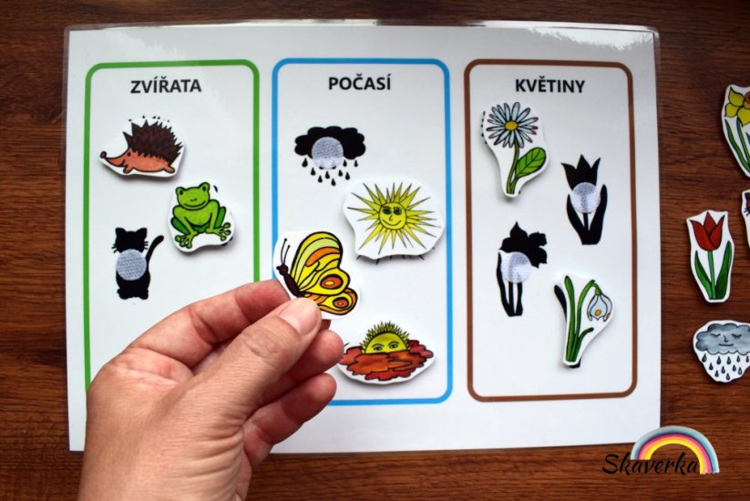 Třídění předmětů podle stínů - Varianta: Zhotovené